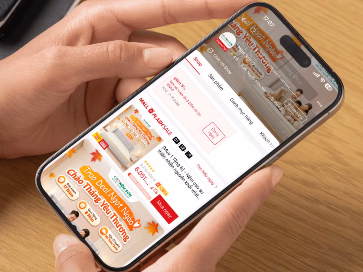 Chị Hồng Thủy bắt đầu đẩy mạnh đầu tư vào gian hàng trên Shopee từ tháng 6/2025.