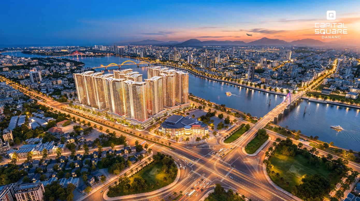 Capital Square sở hữu tọa độ kết nối thuận tiện với trung tâm đô thị và các công trình biểu tượng của Đà Nẵng.