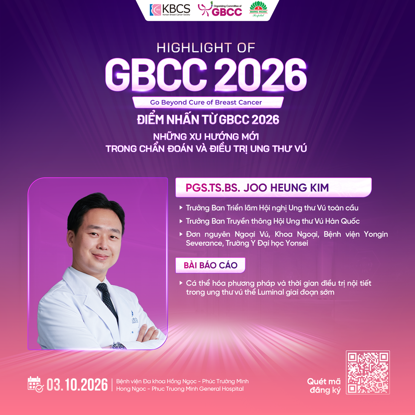 GBCC 2026 mang những cập nhật mới về ung thư vú đến Việt Nam GBCC 2026 mang những cập nhật mới về ung thư vú đến Việt Nam