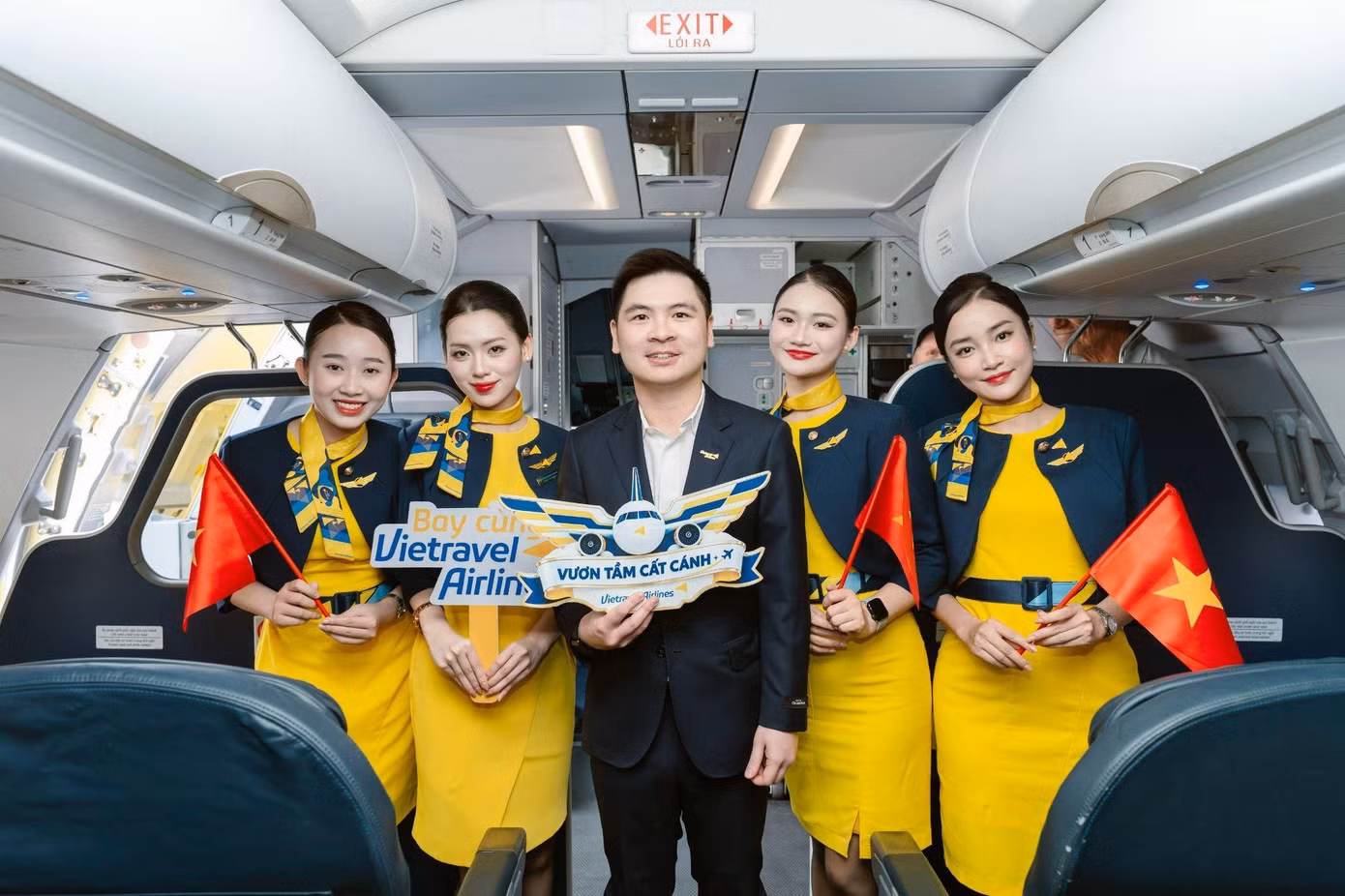 Chủ tịch HĐQT Vietravel Airlines Đỗ Vinh Quang tại sự kiện đón tàu bay Airbus A321
