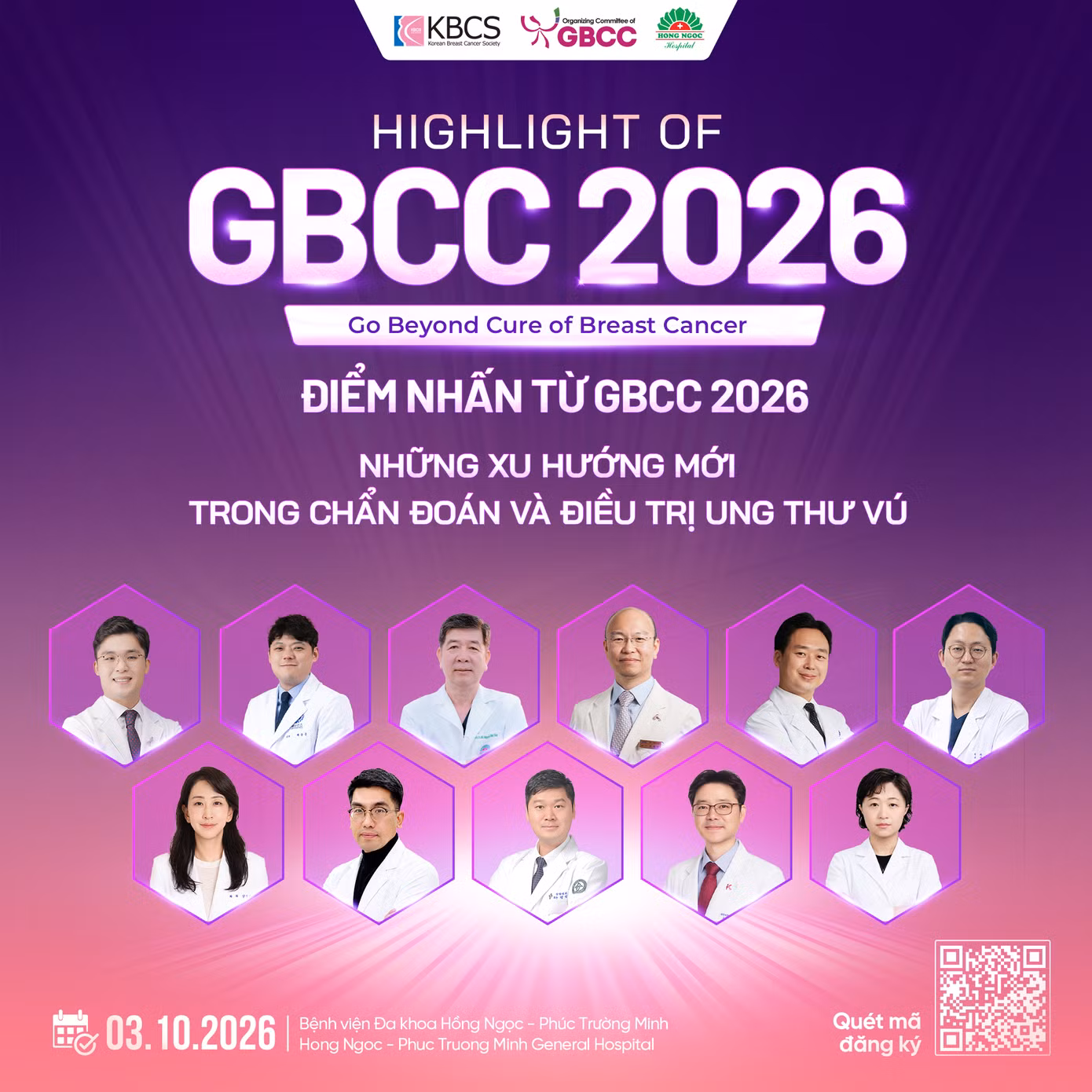 Hội nghị với 4 phiên khoa học tập trung cập nhật những xu hướng nổi bật trong chẩn đoán và điều trị ung thư vú.