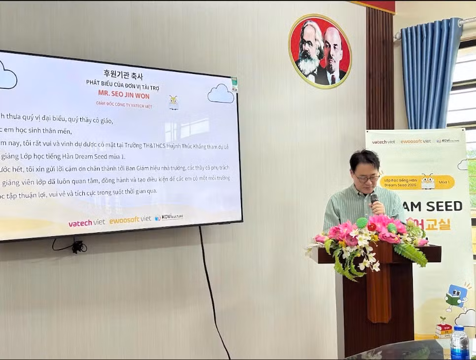 Vatech Việt tổng kết khóa học đầu tiên của chương trình tiếng Hàn Dream Seed tại Thái Nguyên ảnh 2