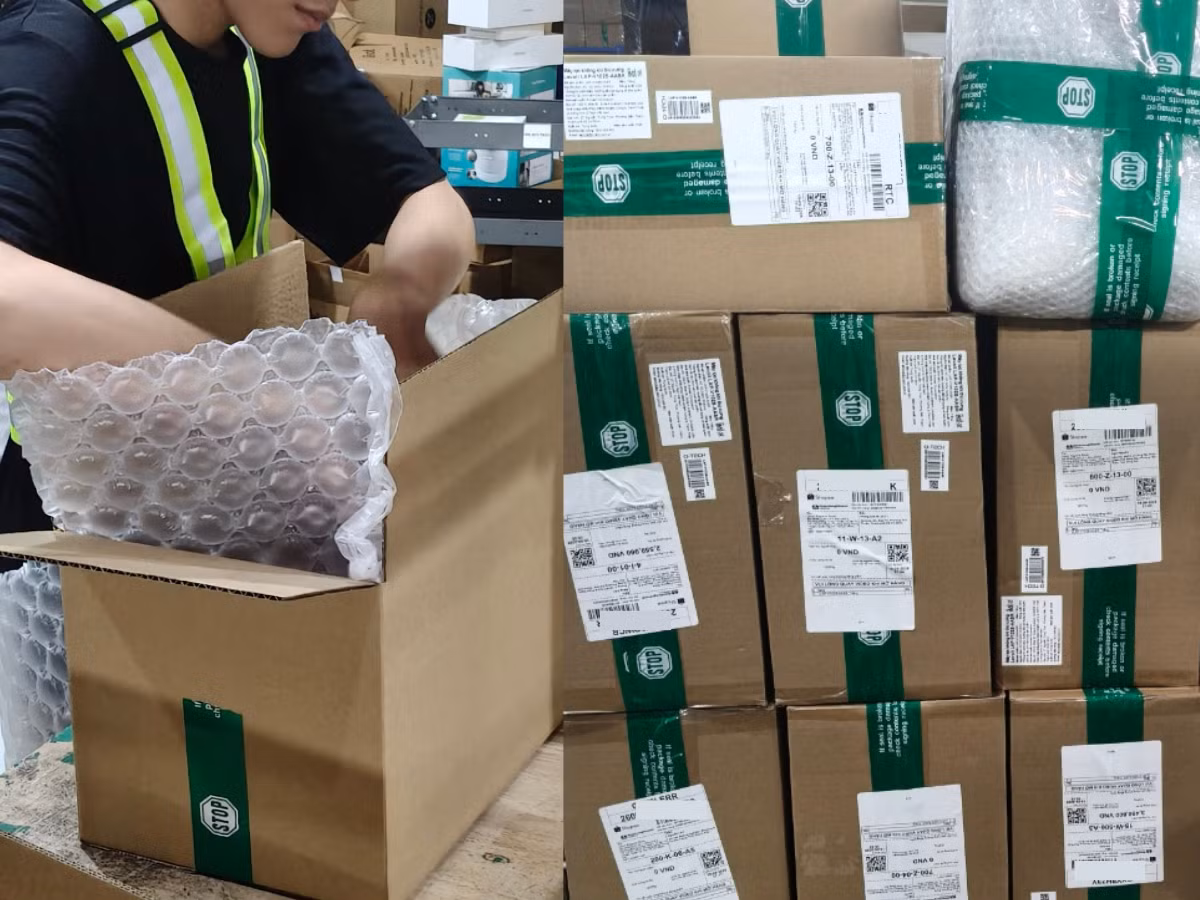 LEVOIT sử dụng phương thức vận chuyển Cồng kềnh trên Shopee với quy trình đóng gói riêng.