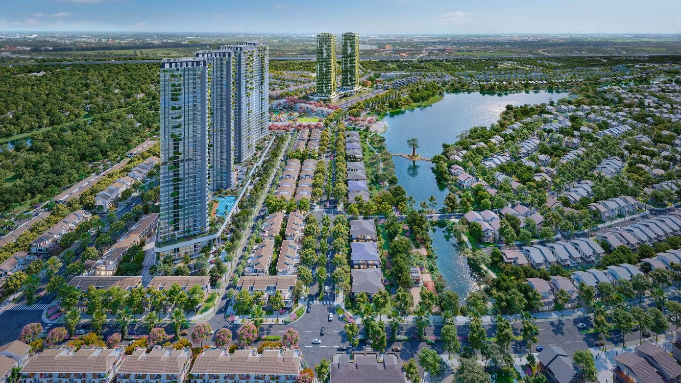 Các quảng trường bao quanh Rừng Hồng tạo nhịp sống sôi động, tươi vui.