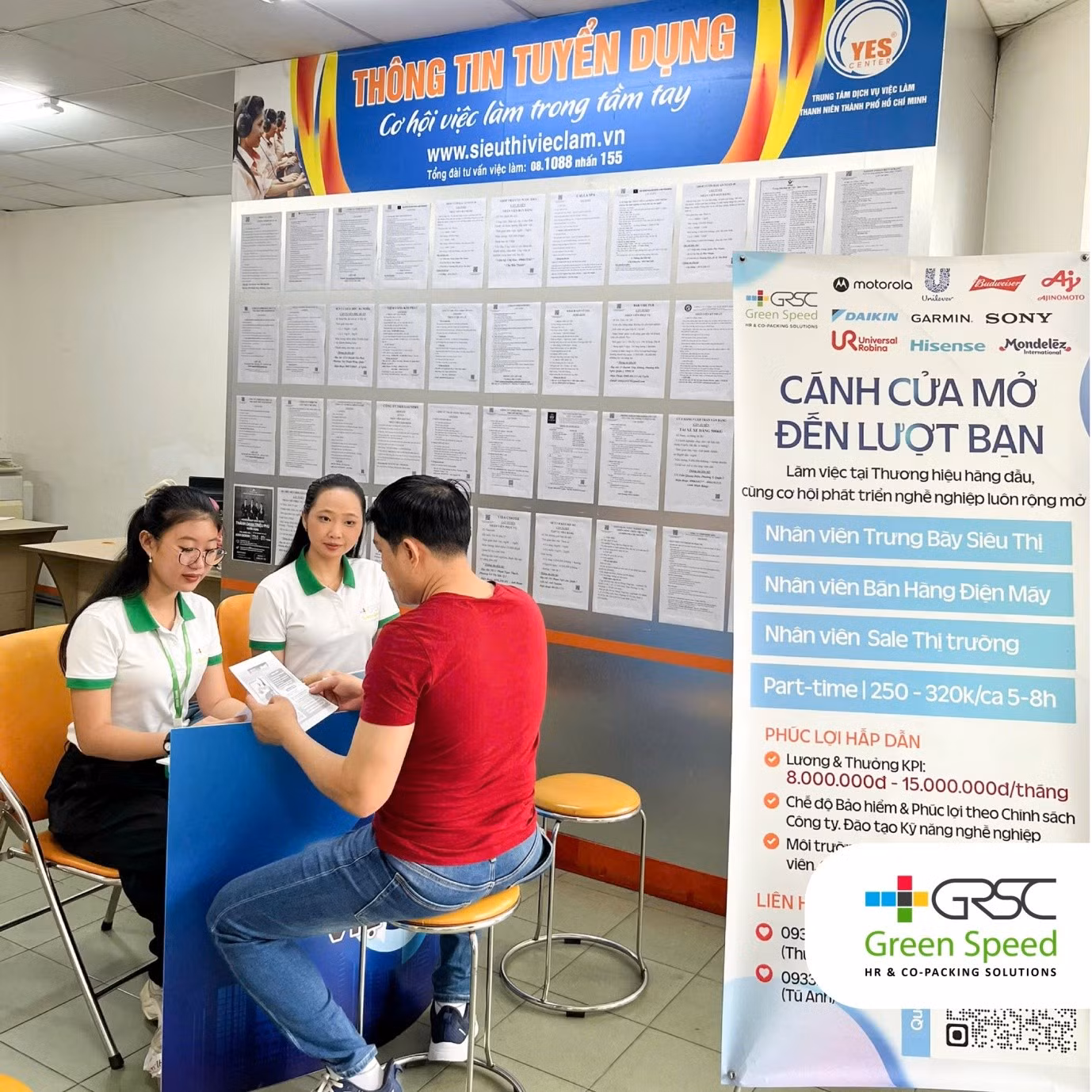 Green Speed đồng hành cùng Trung tâm Dịch vụ Việc làm Thanh Niên TP.HCM, mang cơ hội việc làm đến với nhiều người