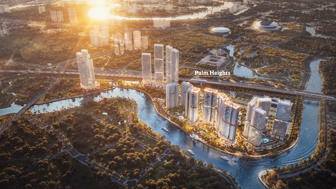 Khu đô thị Palm City tại khu Nam Rạch Chiếc, TPHCM. Ảnh: Hướng Việt Properties.