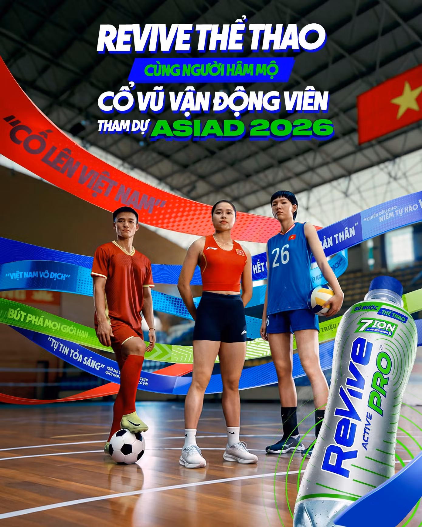 Revive Thể Thao phát động chiến dịch “Triệu lời đồng hành tiếp sức”, gửi triệu lời cổ vũ đến các tuyển thủ ĐTQG Việt Nam tại ASIAD 20