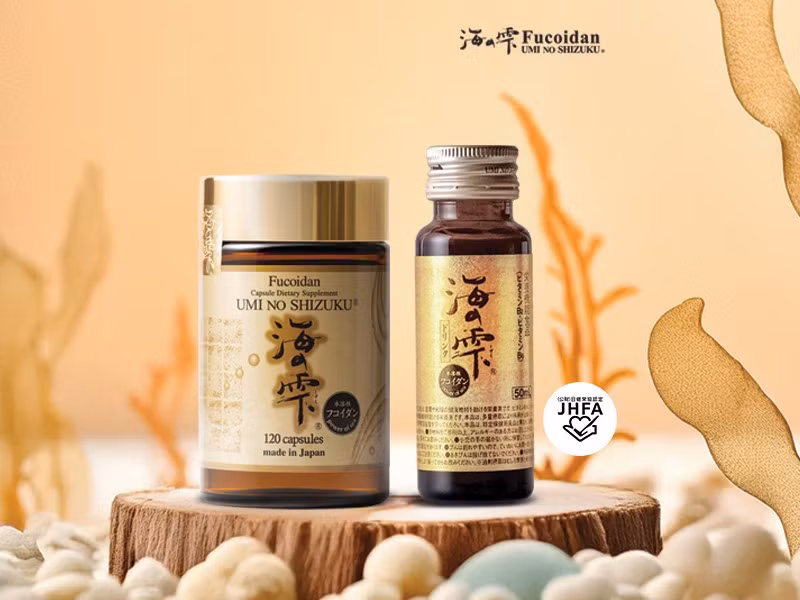 Thực phẩm hỗ trợ bảo vệ sức khỏe Fucoidan UMI NO SHIZUKU.Ảnh: Công ty TNHH Umi No Shizuku