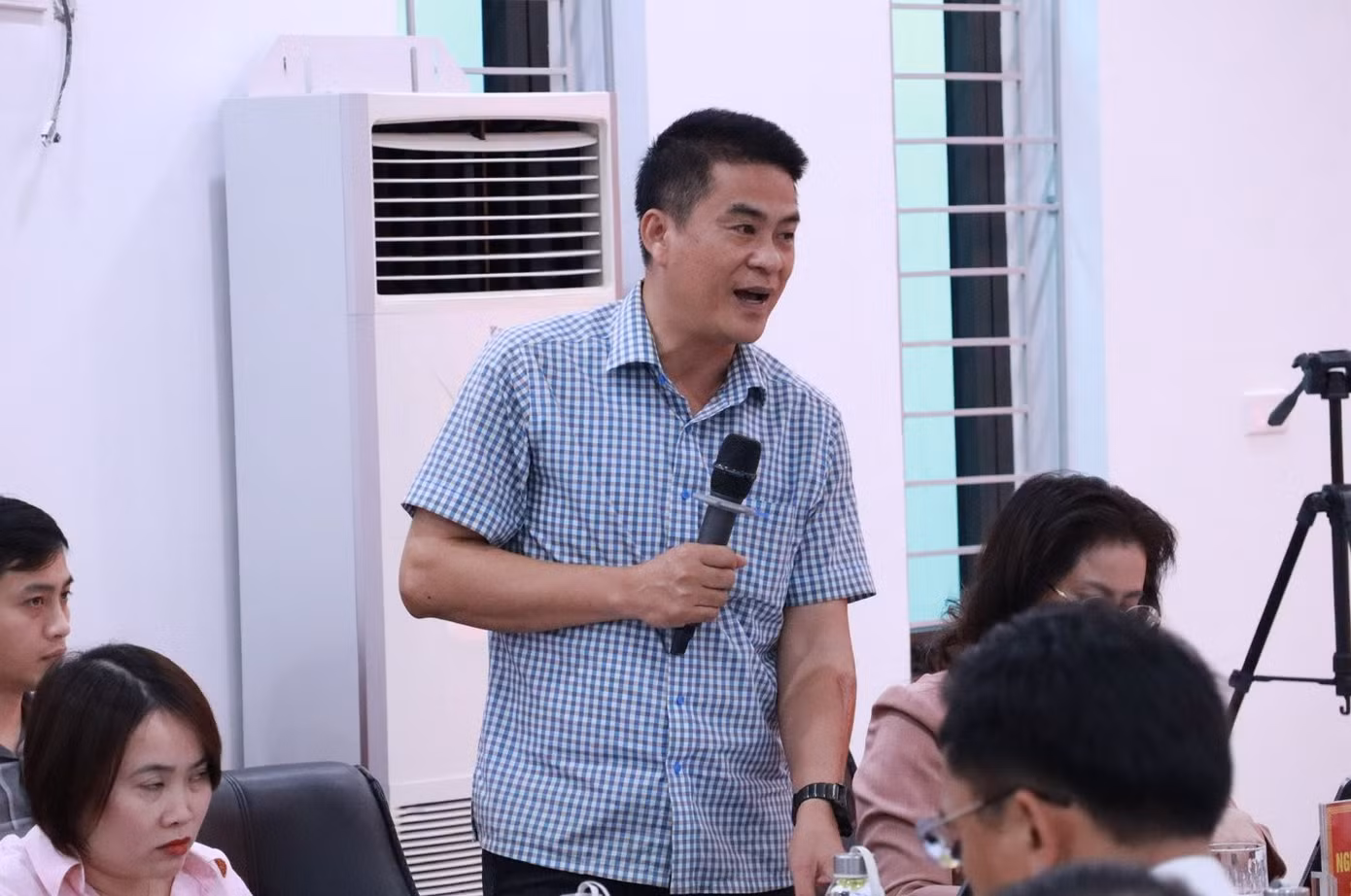 Phó Giám đốc Sở Công Thương Hà Nội Nguyễn Đình Thắng phát biểu