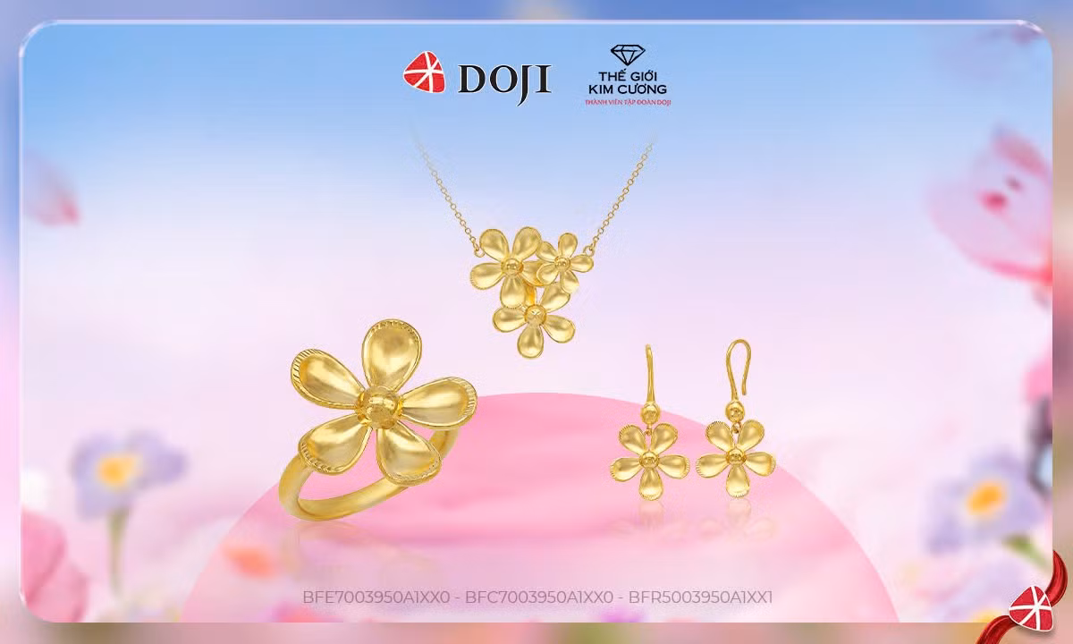 Trang sức DOJI và TGKC ưu đãi tới 20 triệu và nhiều quà tặng cao cấp mừng ngày Phụ nữ Việt Nam 20/10 ảnh 3 Trang sức DOJI và TGKC ưu đãi tới 20 triệu và nhiều quà tặng cao cấp mừng ngày Phụ nữ Việt Nam 20/10 ảnh 3