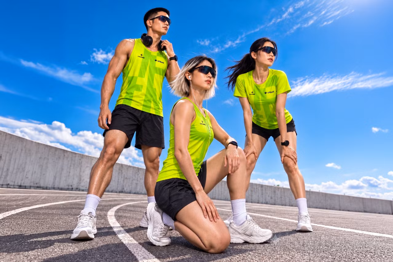 Áo đấu với hai phiên bản T-shirt và singlet là “linh hồn” của cả bộ race kit.