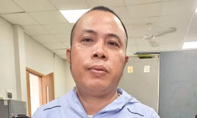 Đối tượng Tường tại Cơ quan Công an.