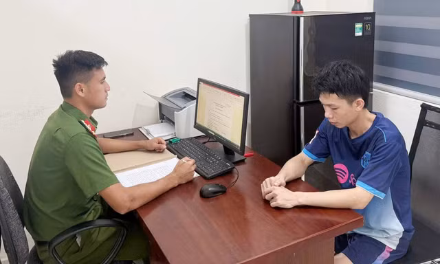 Cơ quan Công an làm việc với Lô Văn Vọng.
