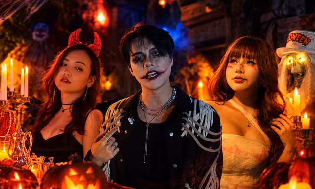 Giới trẻ Hà Nội hóa trang độc lạ, biến hình đón Halloween