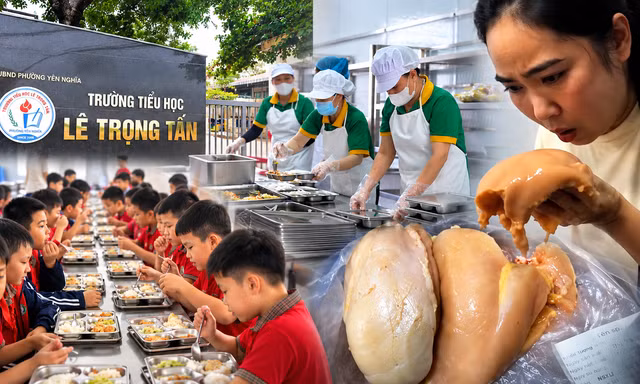 Tôm, thịt gà 'có mùi bất thường': Phụ huynh lo chất lượng bữa ăn bán trú