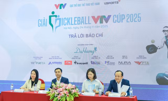 Giải Pickleball VTV Cúp 2025 có giá trị giải thưởng trên 1 tỷ đồng, quy tụ hơn 700 vận động viên