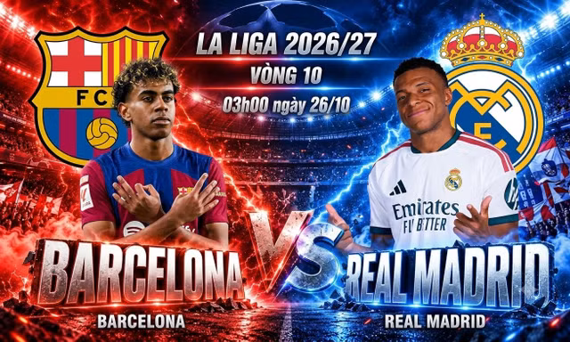 Nhận định Barcelona vs Real Madrid, 03h00 ngày 26/10: Rực lửa Siêu kinh điển
