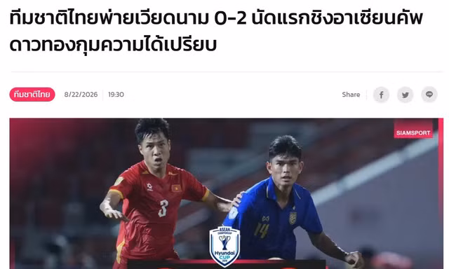 Liên tiếp thua Việt Nam, netizen Thái Lan nói ‘đừng mơ thắng họ nữa’