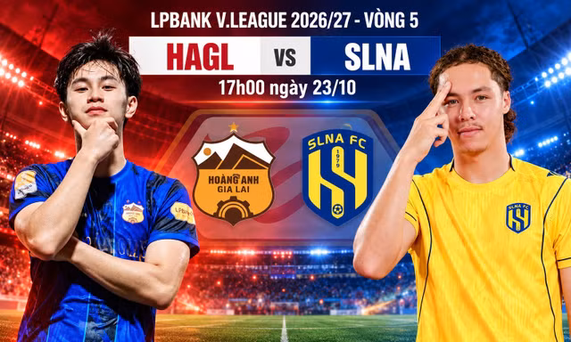 Nhận định HAGL vs SLNA, 17h00 ngày 23/10: Lấy điểm ở phố Núi