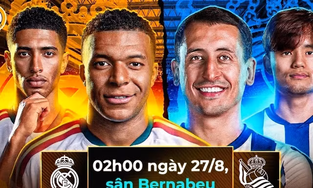 Nhận định Real Madrid vs Sociedad, 02h00 ngày 27/8: Kền kền phô diễn sức mạnh