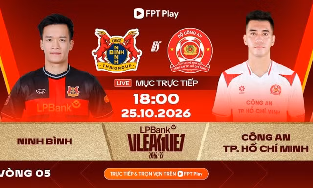 Trực tiếp Ninh Bình FC vs Công an TPHCM (18h00 ngày 25/10): Đòi nợ nổi không?