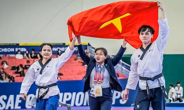 Đội tuyển taekwondo Việt Nam giành HCV thế giới