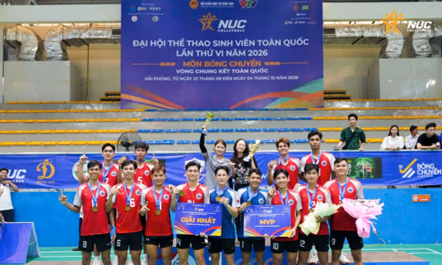 Khép lại hành trình bóng chuyền Sinh viên toàn quốc 2026, hướng tới VCK bóng đá