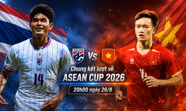 Nhận định chung kết ASEAN CUP 2026 Việt Nam vs Thái Lan, 20h00 ngày 26/8: Nhiệm vụ bất khả thi