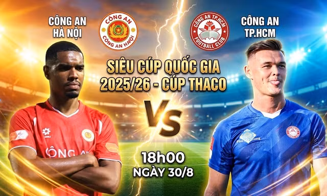 Nhận định Siêu Cúp Công an Hà Nội - Công an TPHCM, 18h00 ngày 30/8: Đỉnh cao bóng đá Việt Nam 