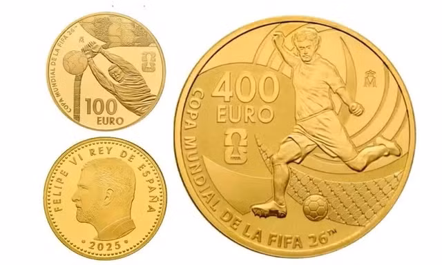 Tây Ban Nha phát hành tiền đặc biệt mừng chức vô địch World Cup 2026