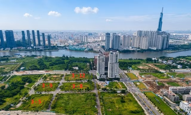 5 lô đất tại Khu đô thị mới Thủ Thiêm, phường An Khánh sắp được đấu giá.