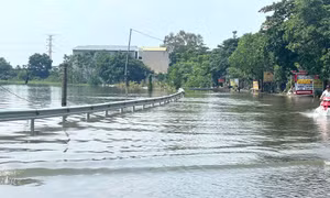 Một xã ở Phú Thọ có nhiều điểm ngập cục bộ đe dọa khu công nghiệp và đời sống dân cư