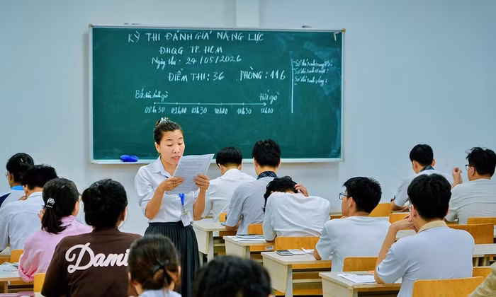 Kỳ thi Đánh giá năng lực của ĐH Quốc gia TPHCM Ảnh: NTTU