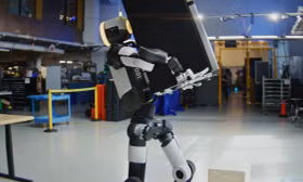 'Gây sốt' video robot hình người nâng và di chuyển một chiếc tủ lạnh nặng 23kg