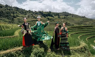 Cao Minh Tiến đưa thời trang lên ruộng bậc thang Mù Cang Chải