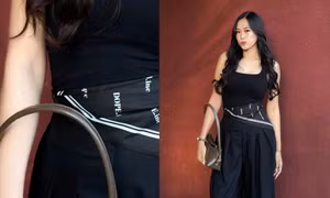 Khăn lụa buộc hông giúp trang phục mùa Hè thêm sang mà không cần mua sắm mới