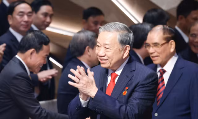 Tổng Bí thư Tô Lâm dự Lễ tuyên dương 96 bí thư chi bộ xuất sắc và trao Giải Búa liềm vàng