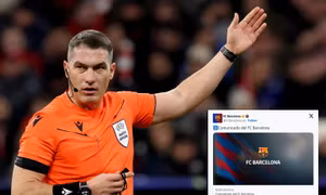 Barcelona kiện trọng tài lên UEFA sau trận thua Atletico tại Champions League
