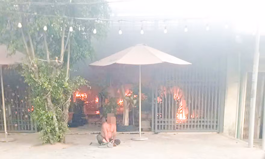 Hiện trường vụ việc. Ảnh: M.C