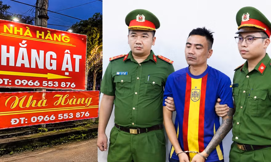 Bắt đối tương gây hấn với bảo vệ nhà hàng dê ở Ninh Bình