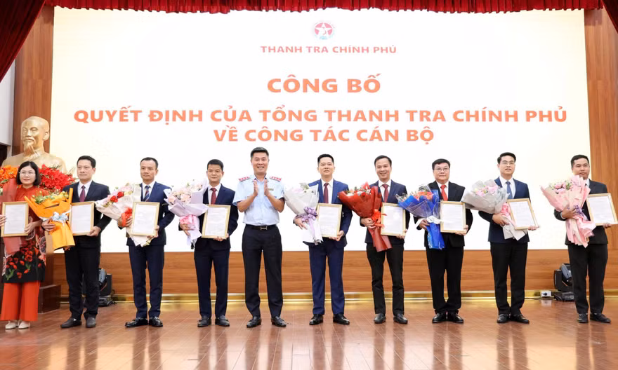 Thanh tra Chính phủ tiếp nhận 9 sĩ quan Công an Nhân dân biệt phái