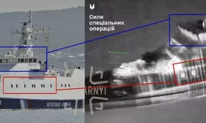 Ukraine tập kích tàu tuần tra của Nga ở Biển Đen