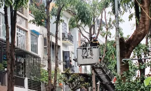 Cháy nhà ở Hà Nội, nghi có người mắc kẹt bên trong 