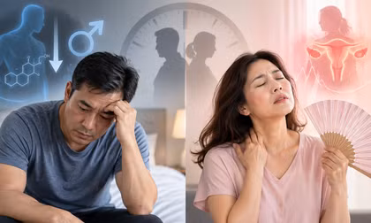 Đàn ông dễ 'xuống phong độ', phụ nữ liên tục bốc hỏa khi qua tuổi 40, vì sao?