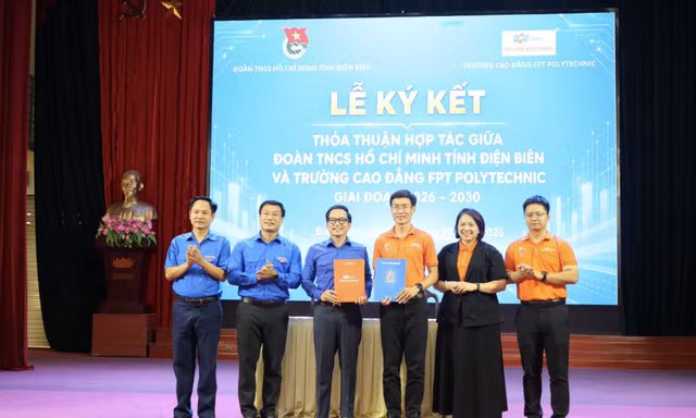 FPT Polytechnic và Tỉnh đoàn Điện Biên ký kết hợp tác: Khơi dậy khát vọng công nghệ, khẳng định sứ mệnh phụng sự 