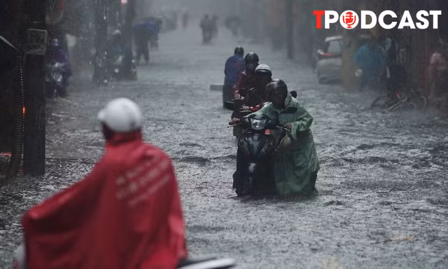 NÓNG 17/9: Vì sao liên tục có những đám mây đối lưu khổng lồ xuất hiện, gây mưa to ở Hà Nội?
