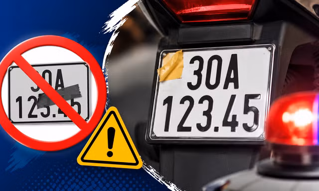 TP NOW: Hành vi che biển số tránh phạt nguội bị phạt thế nào?