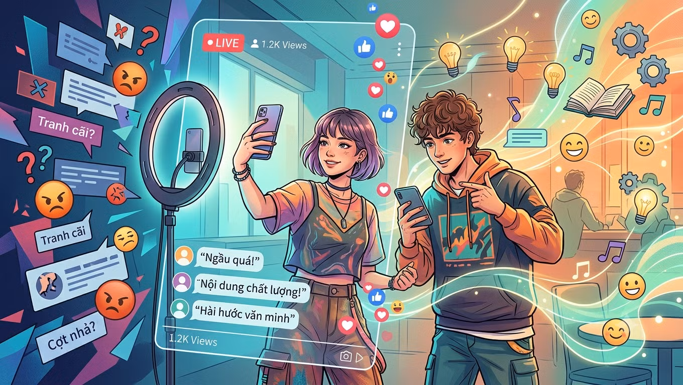 Livestream càng cợt nhả càng viral, đánh tráo khái niệm thành “ngầu”, “hài”, “chất”?