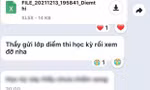 Thầy giáo gửi file điểm thi học kỳ, cả lớp hí hửng mở ra xem, nào ngờ là "một cú lừa"