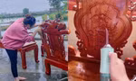 Dân mạng hào hứng cùng nhau chia sẻ kinh nghiệm lau dọn bàn ghế rồng phượng ngày Tết
